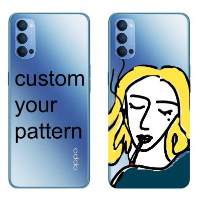 China wholesale Unique Anti-scratch Customized Anti-drop 1.5mm TPU Transparent Mobile Phone Case Back Cover For Oppo Reno 2f 3 Se 4 5 Pro 10X for sale