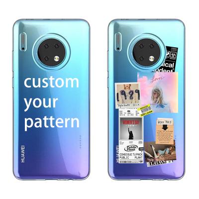 China Anti-Knock 2mm Raised Screen Protector Custom Transparent Printing Design UV Airpillow Phone Case For Huawei Mate 30 Mate 40 lite Pro for sale