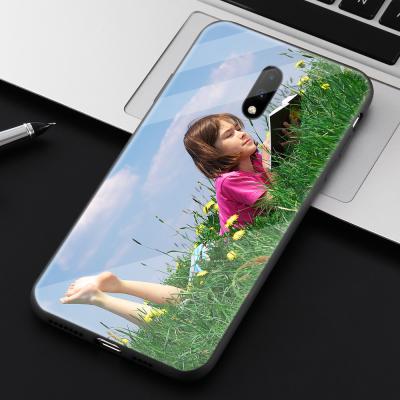 China Custom Anti-fingerprint DIY Photo Printing Tempered Glass Phone Case For Oneplus 6 7 7T 7 pro 8 8t Customized Cover Support Drop Free Shipping for sale