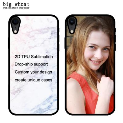 China Fanshion Customized Simple Phone Case Fancy Cell Phone Case Custom Copy For iPhone XR 2D Sublimation TPU Dropshipping Support for sale