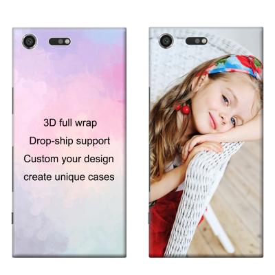 China 3D full wrap hard plastic phone case custom for SONY XZ premium, dropshipping to support no minimum order XZ premium for sale