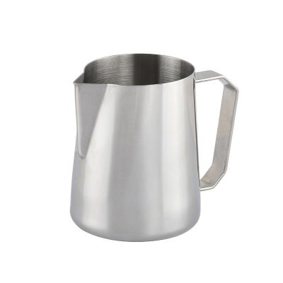 China Sustainable Customize Brush Inside Polish Outside Cheap New Handheld Stainless Steel Barista Milk Pitcher Jug for sale