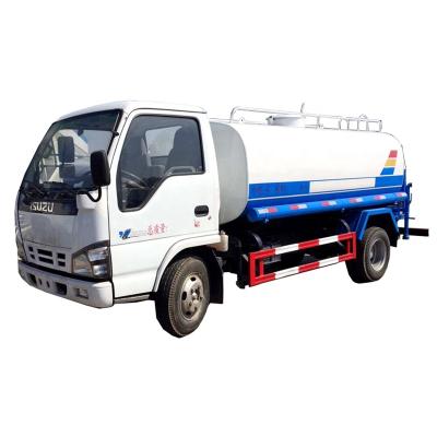 China Carbon Steel Q235 5000 Liters Water Truck Water Tank Truck Sprinkler Truck With ISUZU Chassis for sale