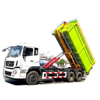 China Hotels Euro 5 Dongfeng 6X4 Hook Lift Garbage Truck Arm Roll Garbage Truck for sale