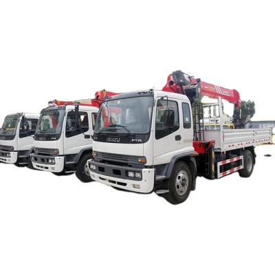 China TRUCK CRANE 16.1m height lifting truck mounted crane 10/8 ton Isu-zu tractor mounted crane for sale for sale