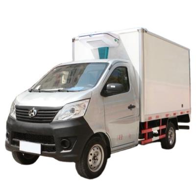 China Fruit/Seafood/Meat/Vegetable 6CBM Mini Reefer Truck Price Changan Refrigerator Truck for sale