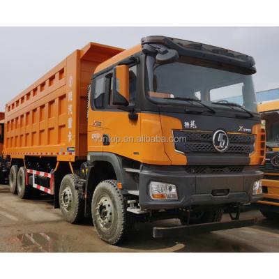 China China Shanqi SHACMAN 10 15 Ton 8x4 12 Wheeler Garbage Tipper with Crane Dump Truck for Sale The > 8L for sale