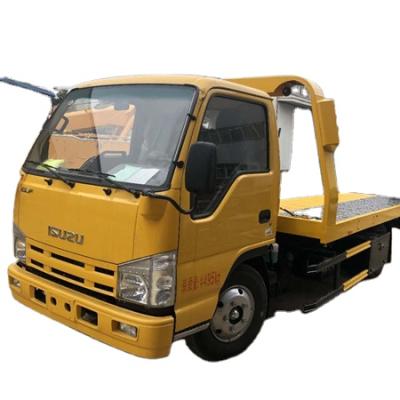 China New Isu-zu 4.2m Wrecker Tow Truck Flat Bed Tilt Tray Road Recovery Truck For Sale 4 Ton for sale