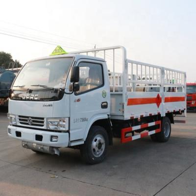 China Small Gas Cylinder Dongfeng Dangerous Goods Barrier Cargo Truck Transport Truck For Sale 5995X2050X2860 mm for sale