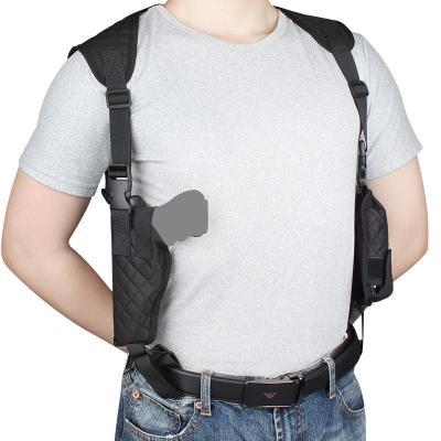 China Attached To Belt Shoulder Gun Holster Tactical Neoprene Concealed Carry Pistol Bag For Glock 17 1911 Revolver Hardware: for sale