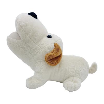 China Cute Soft Plush Animal Dog Toys , Sitting Plush Dog Toys for sale