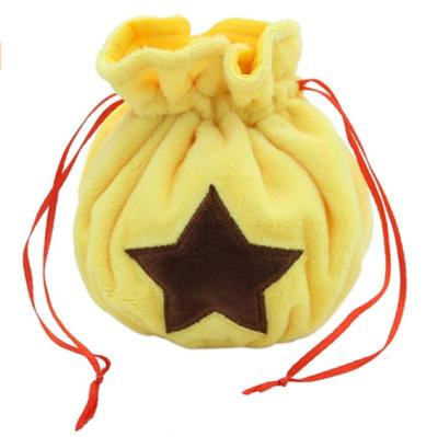 China AL Small Soft Bag Plush Toy Kids Small Toys Travel Cosmetic Makeup Storage Bags Cartoon Plush Dice Bags for sale