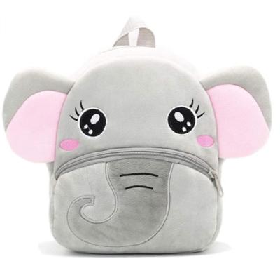 China Mini Travel Bag Kids Plush Bookbag Cartoon Elephant Plush Toy Toddler Backpack Cute Plush Bag Animal Custom for sale