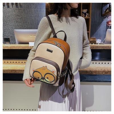 China 2022 new version fashion print cartoon animation Central Institute of Statistics trend travel backpack Korean motion detection foreign trade women's bag for sale