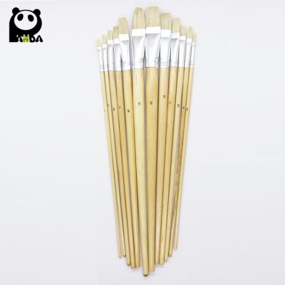 China For Oil Handle Artist Natural Wood Brush And Acrylic Brush 579 Long On Sale From Jiangsu for sale