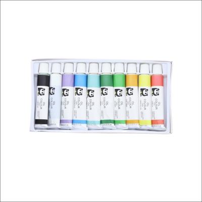 China 10pcs price 12mL of good quality 12ml oil paint for sale