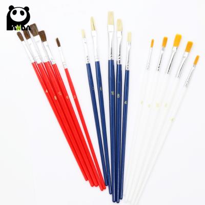 China For 15pcs Plastic Oil Handle Artist Reading Brushes School Brush For USA Market for sale