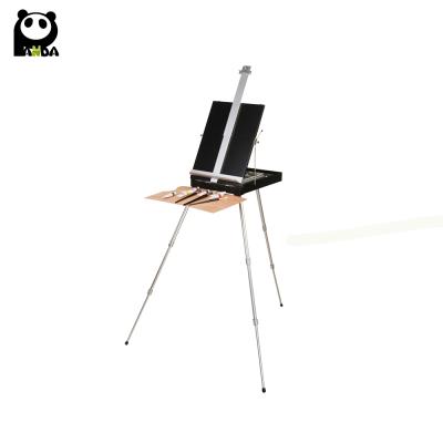 China Fashionable Aluminum Painting Easel / Metal Easel With Box for sale