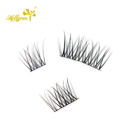 China 3d Layered Home Beauty Product Superfine Lashes Extension Diy Faux Mink Individual Lashes Segment for sale