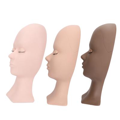 China Wholesale Private Lash Mannequin Head Replaceable Label 3 Pairs Removable Eyes Lash Heads For Lash Extension for sale