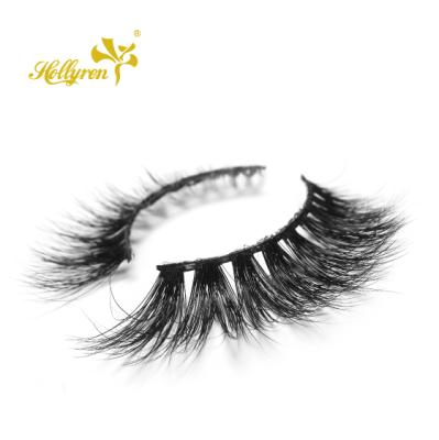 China 3d Layered Private Label Eye Lashes Cruelty Free 3D Cruelty Free 3D Mink Eyelash Hollyren Natural Fluffy Wholesale Lashes for sale