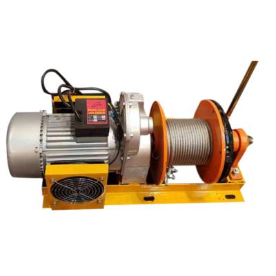 China Easy And Safe Electric Hoist Hoist Wire Rope Electric Winch 220v With Clutch 200kg 300kg 500kg for sale