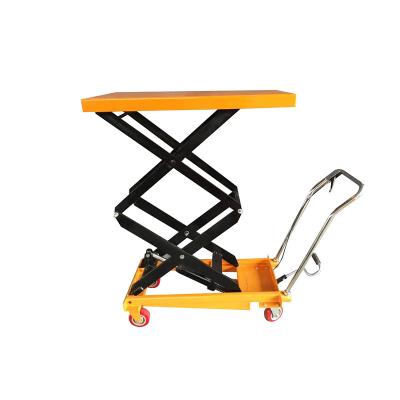 China Building Material Shops Portable Manual Lift Table 150kg 350kg Hydraulic Scissor Lift Table Material Lift Tables for sale