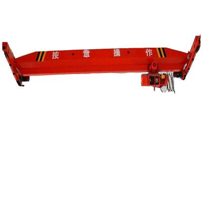 China Electric Bridge Crane 1ton Double Girder Crane Workshop Warehouses Use Single Girder Overhead Bridge Crane With End Girder for sale