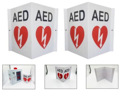 China 3D automatisierte externes Defibrillator-Zeichen-dauerhaftes Herz-Zeichen AED Antiverblassen zu verkaufen