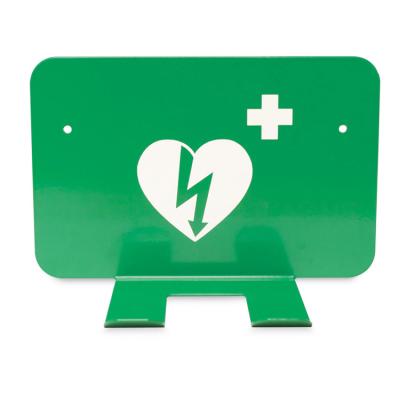 China Groene Steun van de Metaal Defibrillator Muur 190x125x95mm met 2 Installatiegaten Te koop