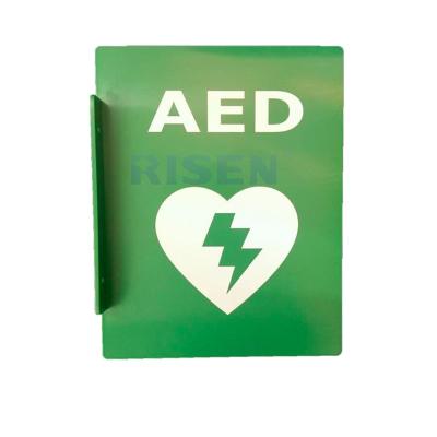 China FOR TRAINING COURSES Training White AED CPR Association Green Wall Sign Safety First Aid Sign For Students for sale