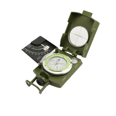 China Geology Hiking Outdoor Military Geology Pocket Orienteering Camping Craft Army Use Prismatic Compass for sale