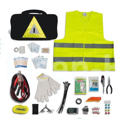 China Wholesale Car Safety Universal Waterproof And Durable China Manufacturer Auto Vehicle Truck Emergency Roadside Kit for sale