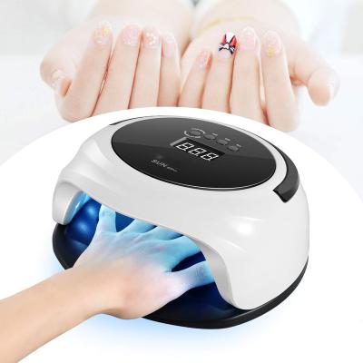 China Design memory function high power 75W LED nail lamp beauty salon sunx2plus portable fashionable UV dryer for sale