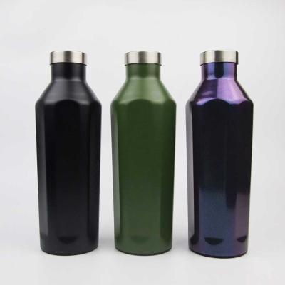 China Amazon Hot Sale 25oz 750ml Double Wall Stainless Steel Vacuum Flask Thermos Water Bottle Viable Insulated Wine Bottle for sale