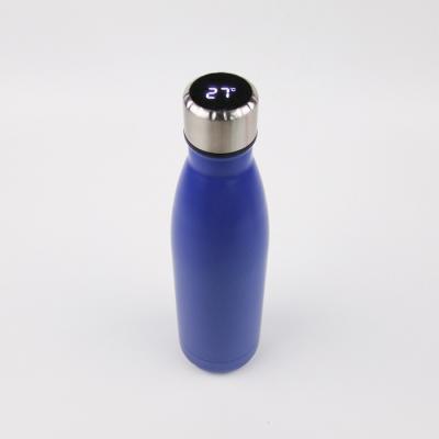 China PORTABLE Custom 500ml Cola Shape Stainless Steel Vacuum Flask Cup Smart Thermal Thermos Water Bottle With LED Temperature Display for sale