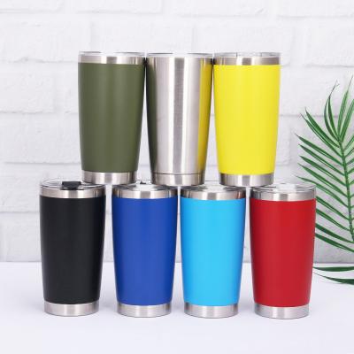 China Viable Bulk Custom 20oz Stainless Steel Ozark Vacuum Trail Insulated Coffee Tumbler Mugs With Slide Lid for sale