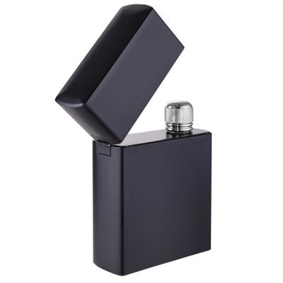 China Hot Selling CLASSIC 6oz Leak Proof Stainless Steel Lighter Hip Shape Flask For Alcohol Drinking for sale