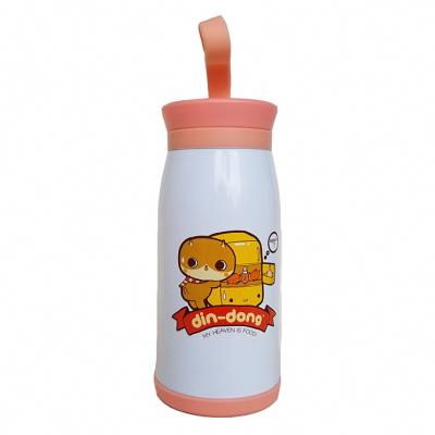 China Viable Portable Thermo Mug Cute Cartoon Fruit Insulated Stainless Steel Vacuum Flask For Kids Thermos Cup With Rope BPA FREE for sale