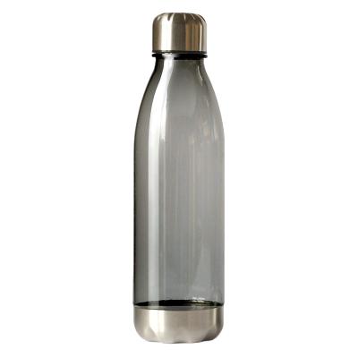 China 25 Ounce Tritan Cola Shape Sport Sustainable Reusable Non-Toxic Plastic Water Bottle With Stainless Steel Leak Proof Twist Off Lid And Steel Base for sale