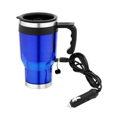 China Best Sustainable High Quality Selling Heated 16 Ounce Travel Mug For Car Automobile Travel Mug Insulated Stainless Steel 12 Volt DC Coffee Mug for sale