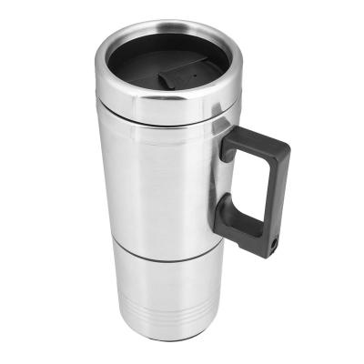 China Best Selling High Quality Viable Auto Heater Kettle Travel Coffee Tea Stainless Steel Car Heater Cup 300ml 12V Heated Cup Motor for sale