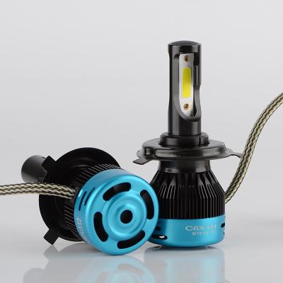 China Auto Parts 60W 6400Lm 9006 Led H11 9005 Car Head Lights H4 H7 C6X Led Headlights C6X-H4 for sale