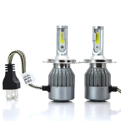 China Car Accessories 8000lm 36W Led Headlight Bulb H1 H3 H11 9005 Universal 9006 Led Headlight H7 Car Headlight C6 Through H4 for sale