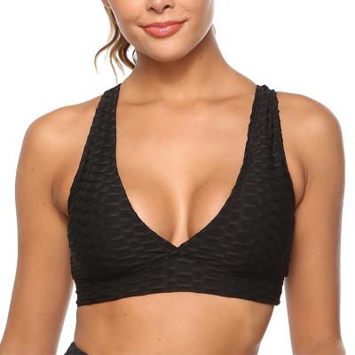 China Custom Adjustable Quick Dry Breathable Vest Sweat-Wicking Sports Yoga Seamless Bra for sale