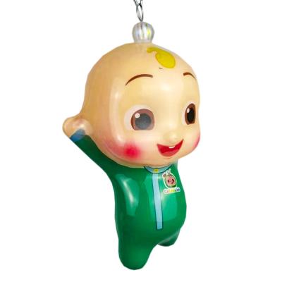 China Cute cartoon 2024 new 3D foam cartoon baby pendants painted stickers stereo styrofoam doll pendants children's toys holiday gifts for sale