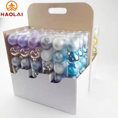 China Christmas tree ornament Beautiful small size Christmas glass ball 30mm Christmas holiday decoration various gift wrap Christmas tree pendants2023 for sale