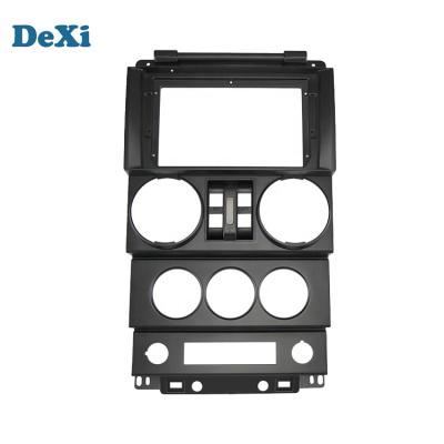 China GPS Fascia Frame For Jeep Wrangler 9inch Android Car Audio Radio Refitting Panel for sale