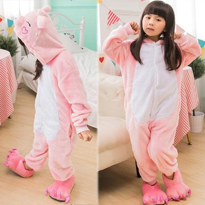 China 2019 Winter Flannel Kids QUICK DRY Pajamas Set Winter Unicorn Kids Pajamas For Boys Girls Hooded Animal Sleepwear for sale