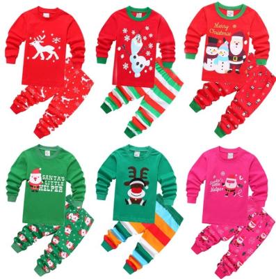 China Wholesale Short Sleeve Long Kids Sleepwear Kids Christmas Pajamas Fashion Kids Christmas Pajamas for sale